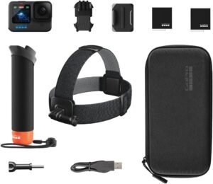 GoPro HERO12 5.3K Action Camera + Accessory Bundle (Black)