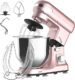 1400W Stand Mixer with 6.5L Stainless Steel Bowl, Electric Stand Mixer Classic Kitchen Machine | Pink Chef Machine 6-Speed Control
