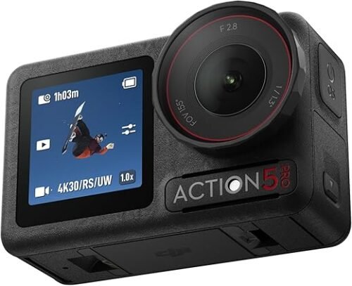 DJI Osmo Action 5 Pro Essential Bundle, Waterproof Camera with 1/1.3″ Sensor, 4K/120 IPS Video, Subject Tracking, Stabilization, Dual Touch OLED Screen, 4K Action Camera Ideal for Sports, Vlog