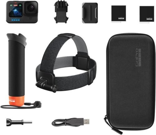 GoPro HERO12 5.3K Action Camera + Accessory Bundle (Black)