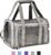 Henkelion Cat Carriers Dog Carrier Pet Carrier for Small/Medium Cats Dogs Puppies (Up to 15lbs), TSA Airline Approved Small Dog Carrier Soft Sided, Collapsible Waterproof Travel Puppy Carrier – Grey