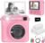 Instant Print Kids Camera – 1080P Selfie Digital Camera, Portable Travel Toy for Boys & Girls Age 3-12, Christmas Birthday Gifts (Pink)