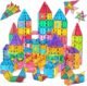 Jasonwell Magnetic Tiles Kids Toys Magnetic Blocks Building Sets 60pcs 3D Magnet Tile Building Blocks Toy Construction Educational STEM Toys Gifts for Toddlers Boys Girls 3 4 5 6 7 8 9 10 + Year Old
