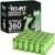 PET N PET 360 Counts Dog Poop Bags USDA Certified 38percent Biobased 24 Rolls of Strong 17 Microns Thick Dog Waste Poo Bags 9×13 Inches Green Unscented Poop Holder