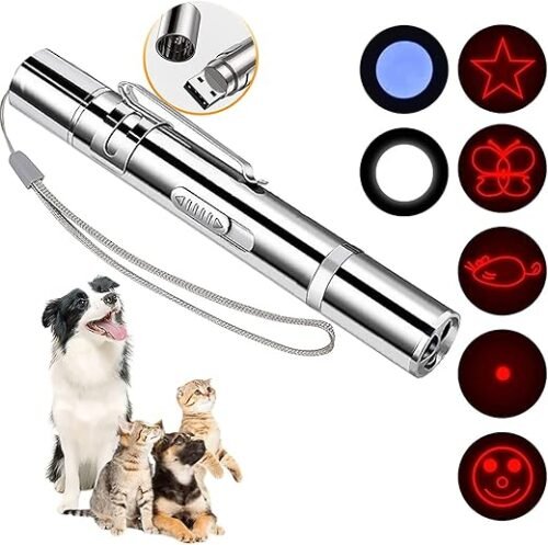 BYETOO 7 in 1 Laser Pointer for Cat/Dog Interactive Lazer Toy